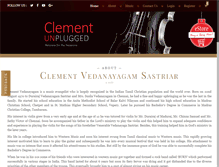 Tablet Screenshot of clementvedanayagam.com